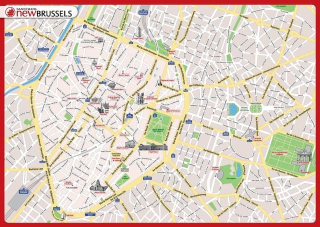 Mapa turístico de Bruselas